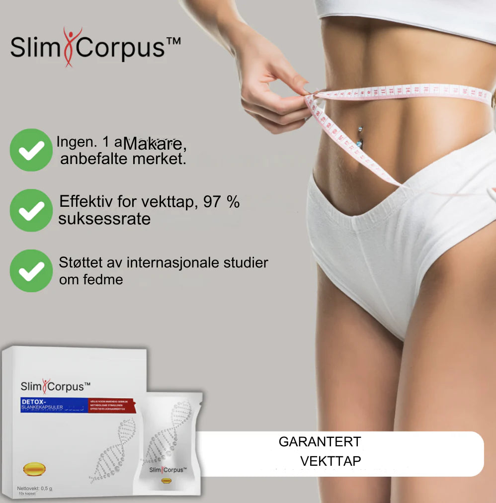 SlimCorpus™ Detox Capsules | Gå ned 7 kg på 10 dager uten slanking eller trening!
