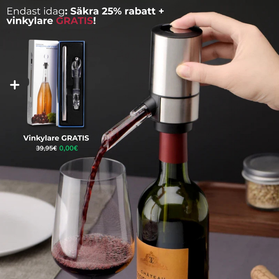 VinLuften™ – Automatisk dekanterare med stil