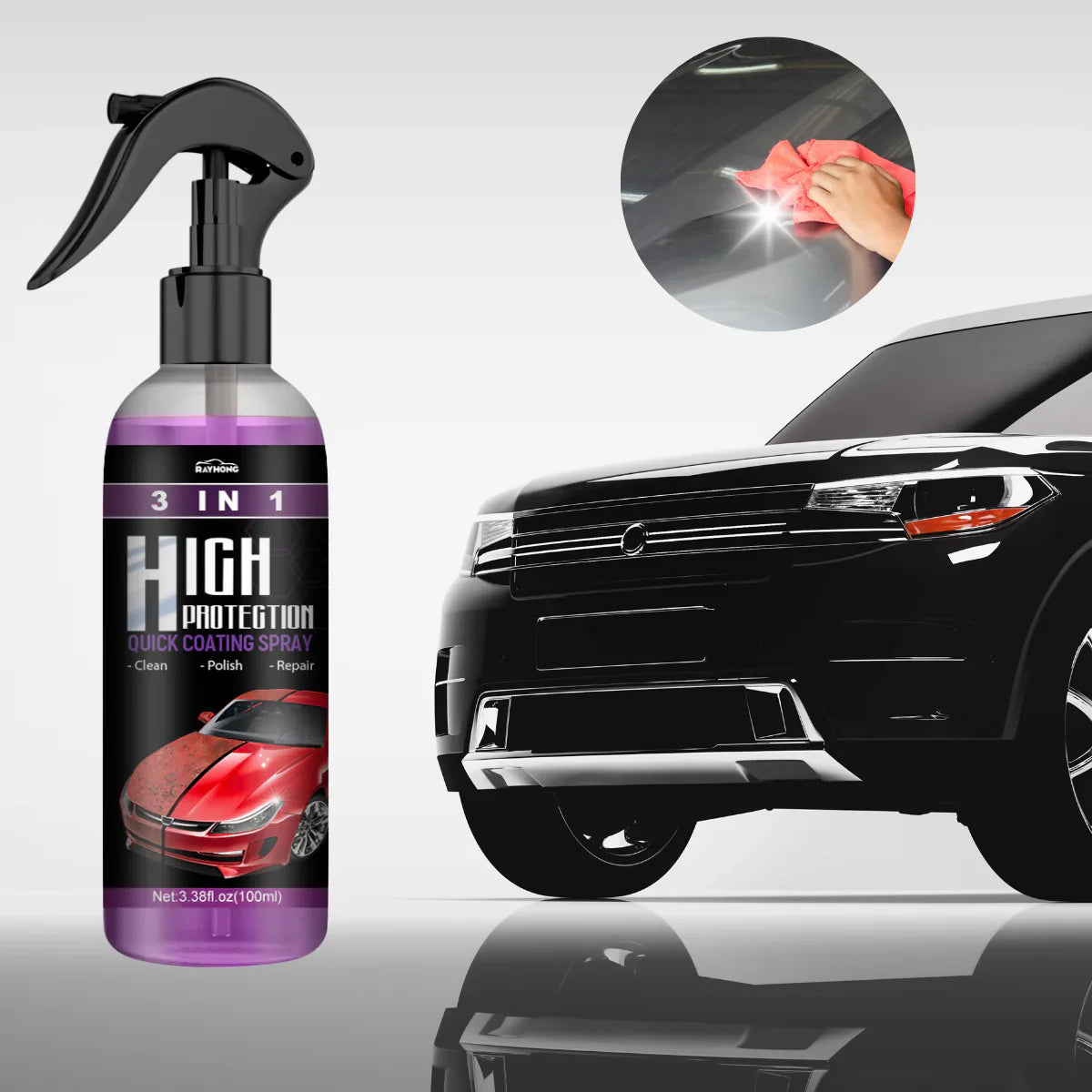 3 i 1 Nano Ceramic Coating Spray | 1+2 Free