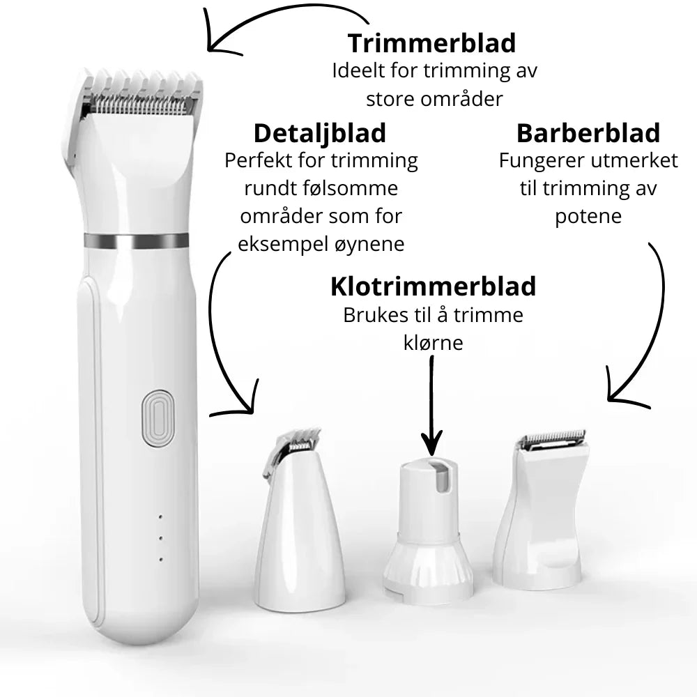 FuzzyTrim - Trådløs Hundetrimmer