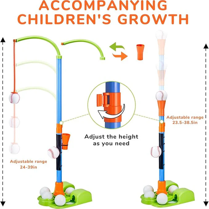 3-i-1 T-Ball Set – Låt Ditt Barn Upptäcka Glädjen i Baseball!