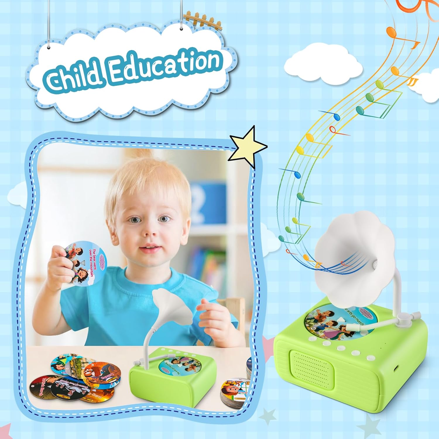 Förvandlar Ditt Barn till en Fantasifull Superhjärna - 93 kort fyllda med berättelser, musik