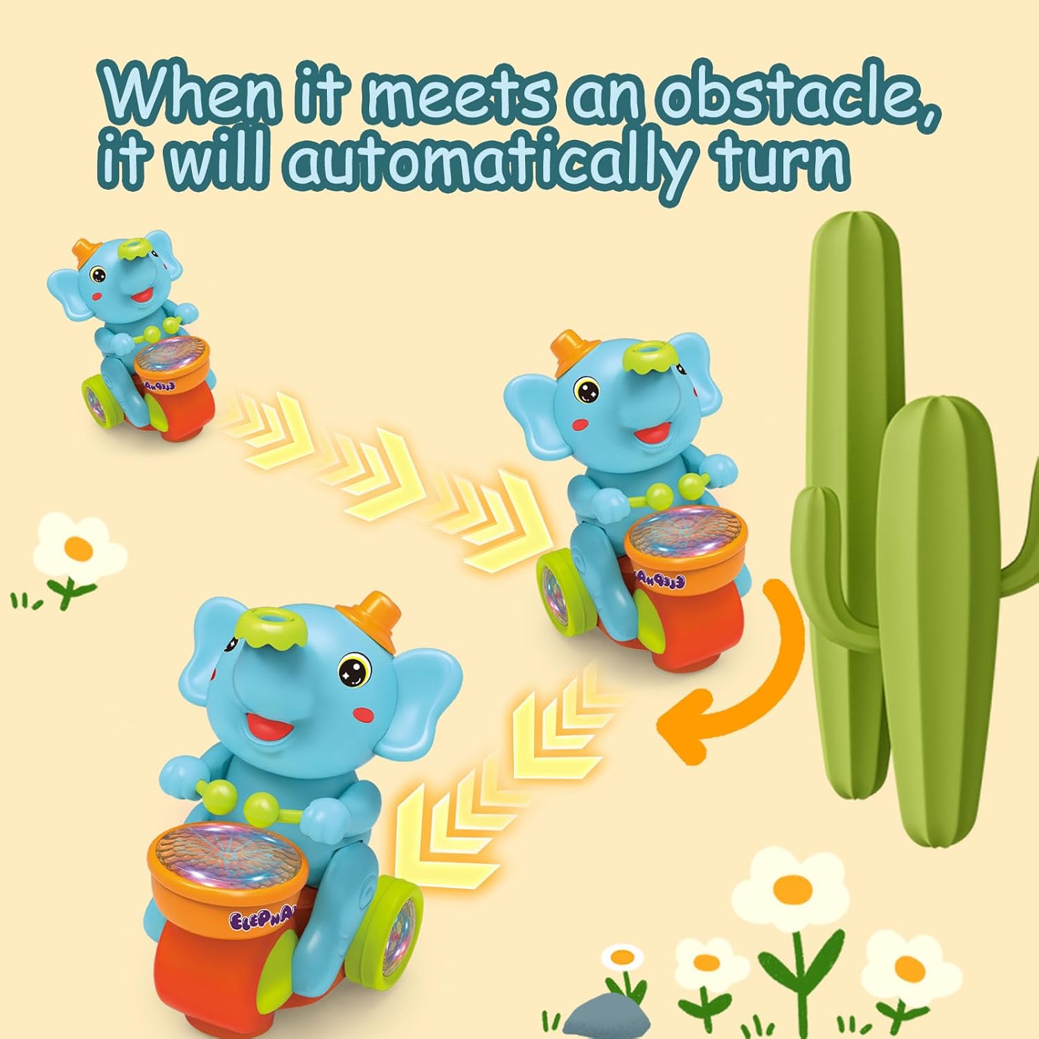 Baby Elephant™ – Den musikalske elefanten som får barnet ditt til å le og vokse