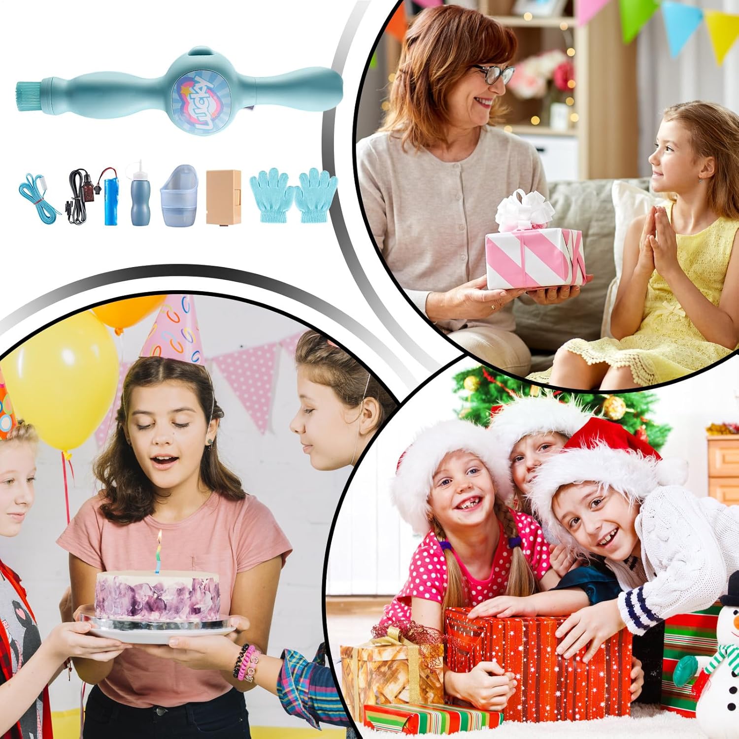 Färgglad Rökbubbelmaskin – Magisk Lek i Mörkret