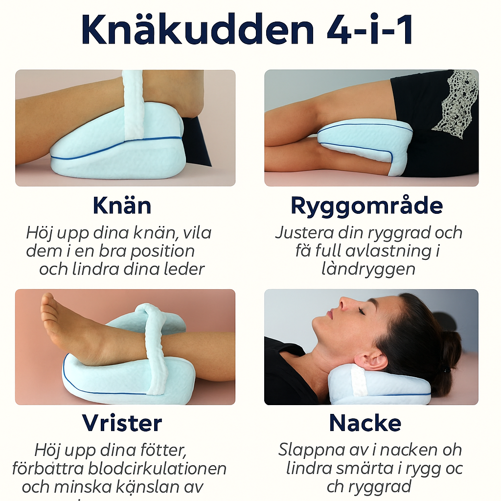 Ortopedisk Knäkudde - Bli av med dina kroniska smärtor PÅ MINDRE ÄN 7 DAGAR !