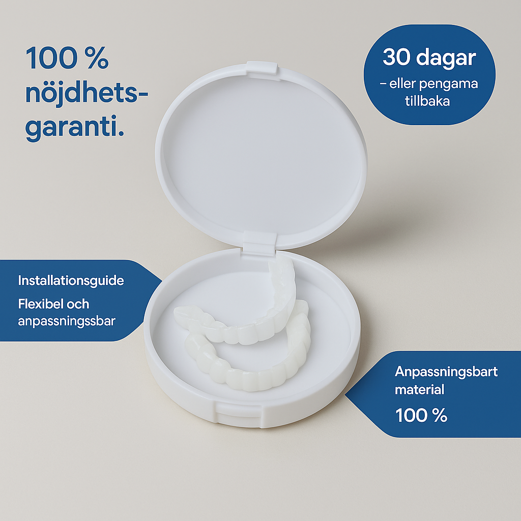 Självsäkert leende på några minuter – utan tandläkarbesök, utan smärta, utan höga kostnader