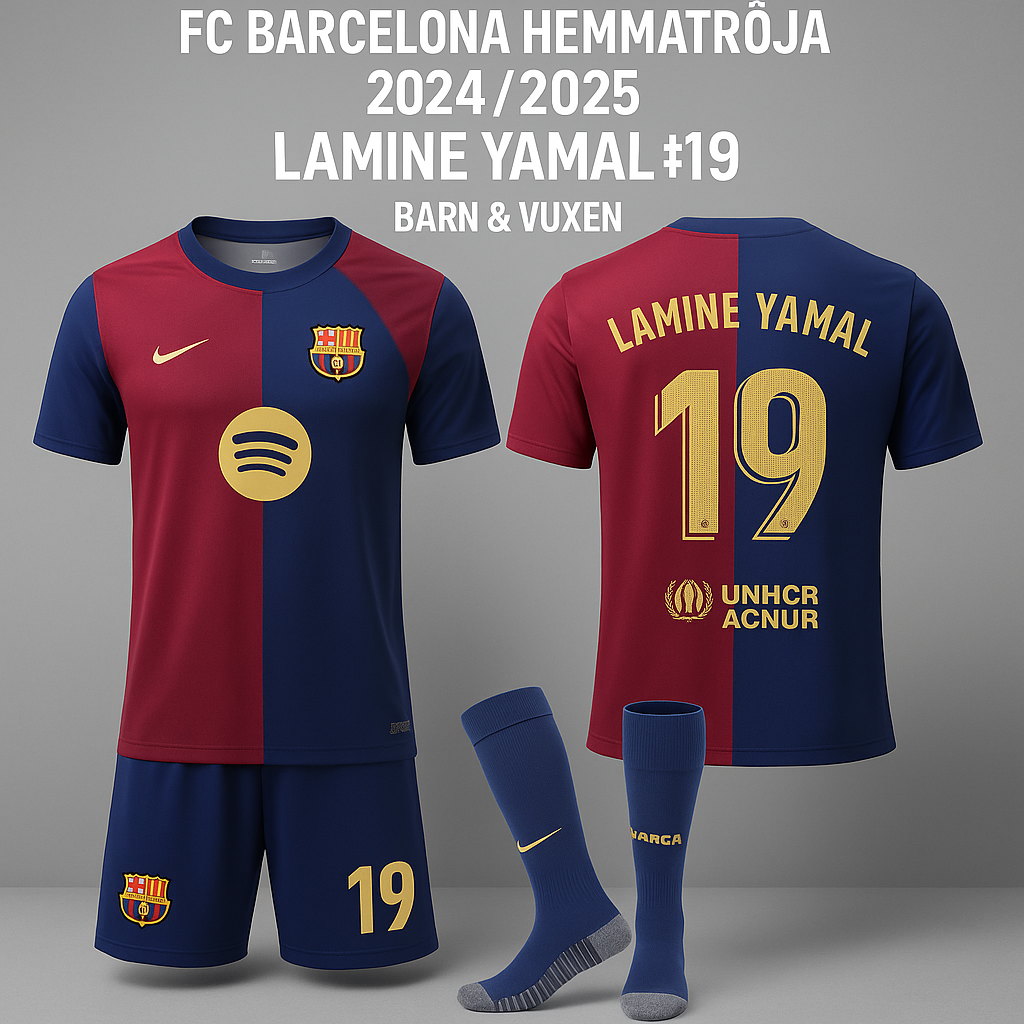 Officiellt matchinspirerat set – Tröja, shorts & strumpor ingår