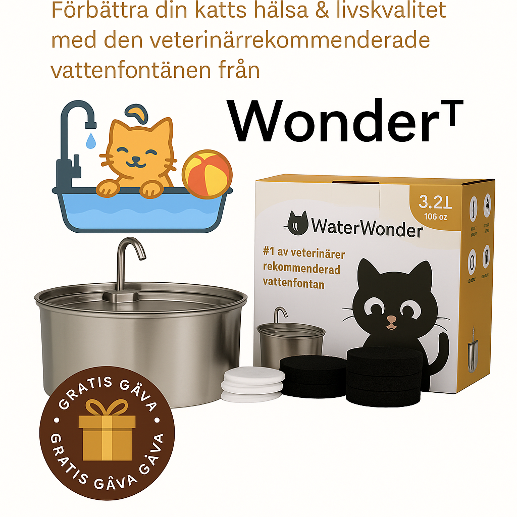 WaterWonder™ Vetenskapligt utformad för din katts hälsa & välmående