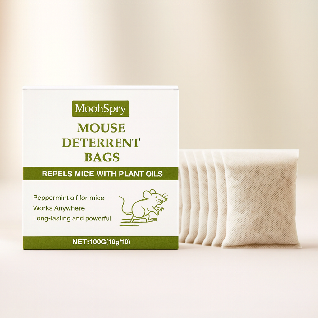 Håll hemmet musfritt – naturligt, effektivt och utan gift! 🐭 (12 påsar)