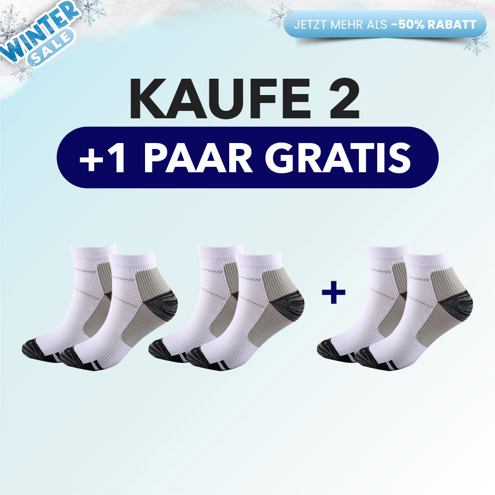 KörperHilfe® FußVital Pro - Orthopädische Kompressionssocken für den Alltag