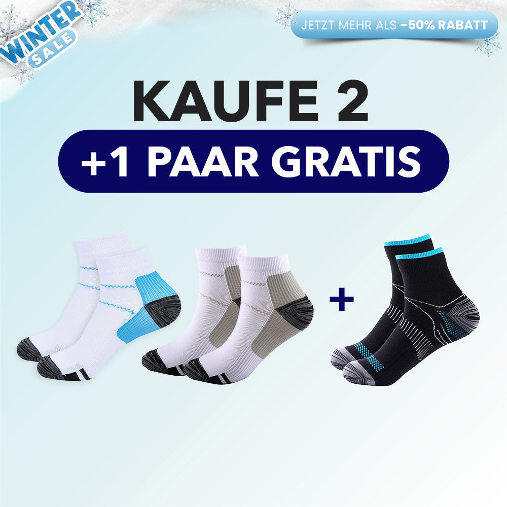 KörperHilfe® FußVital Pro - Orthopädische Kompressionssocken für den Alltag