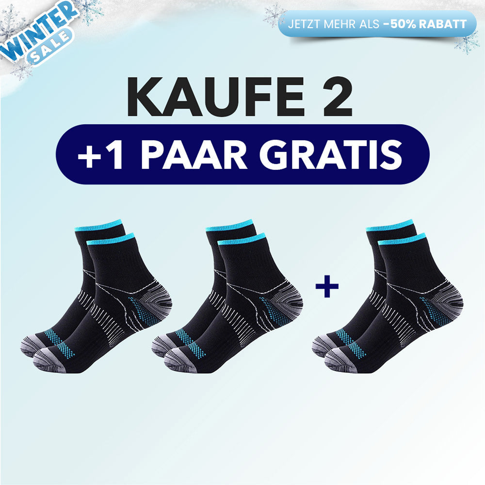 KörperHilfe® FußVital Pro - Orthopädische Kompressionssocken für den Alltag