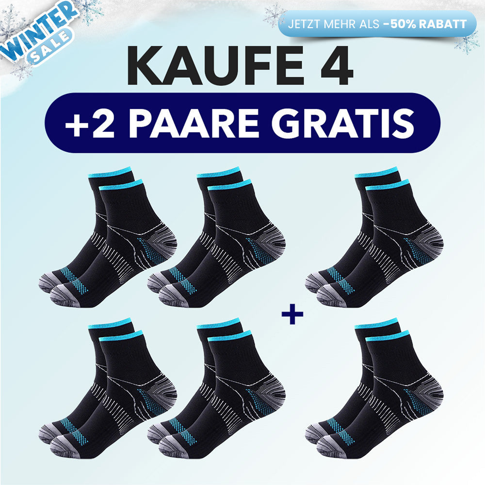 KörperHilfe® FußVital Pro - Orthopädische Kompressionssocken für den Alltag