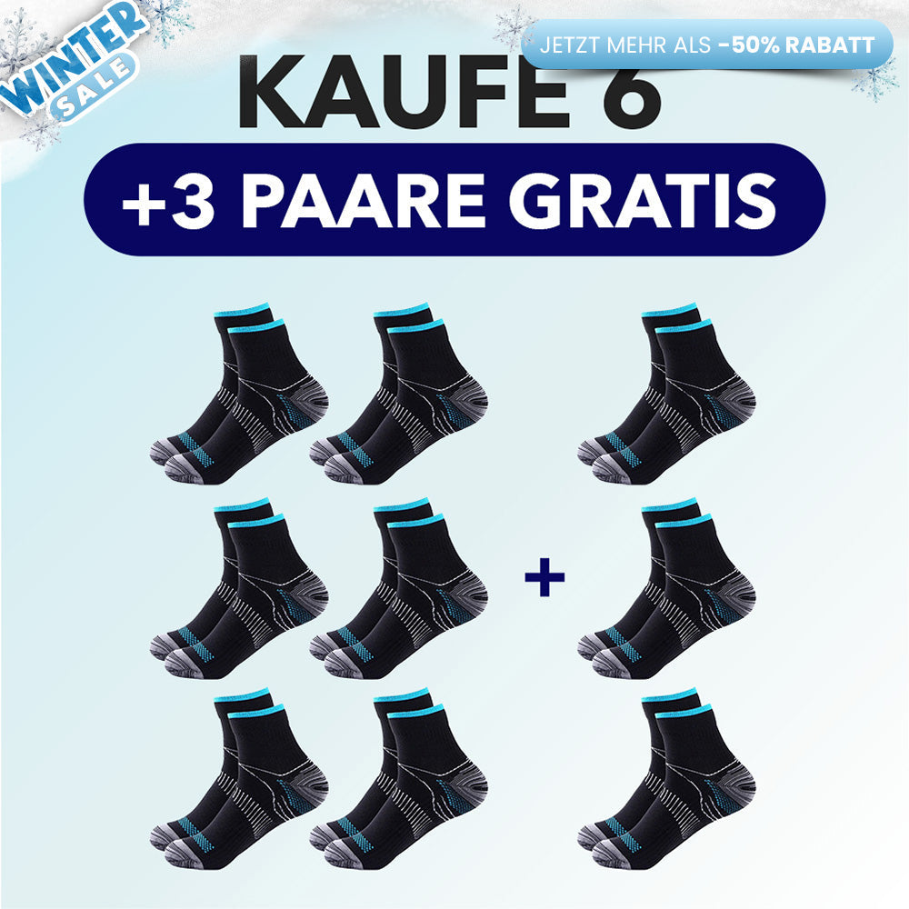 KörperHilfe® FußVital Pro - Orthopädische Kompressionssocken für den Alltag