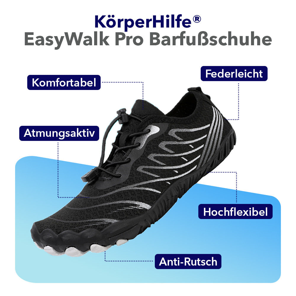 KörperHilfe® EasyWalk Pro - Orthopädische Barfußschuhe (Unisex)