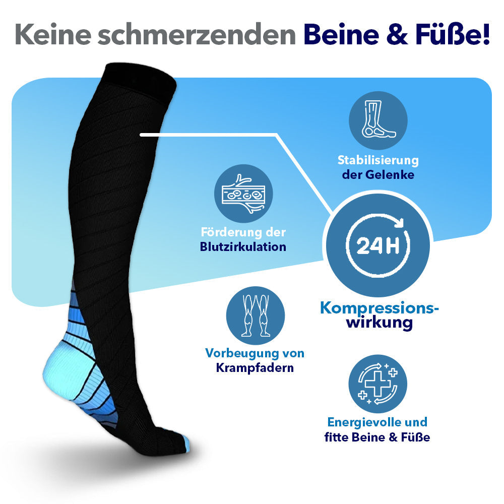 KörperHilfe® CirculaFlex - Orthopädische Kompressionsstrümpfe für schmerzfreie Beine & Füße