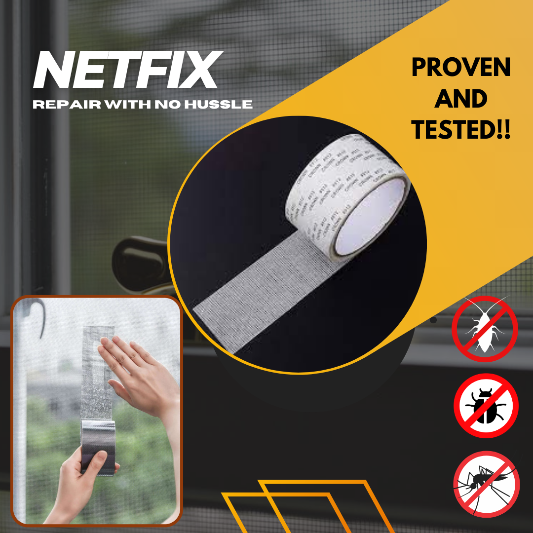 NetFix™ - Reparer skadede insektnett på egen hånd uten problemer | 1+2 Gratis