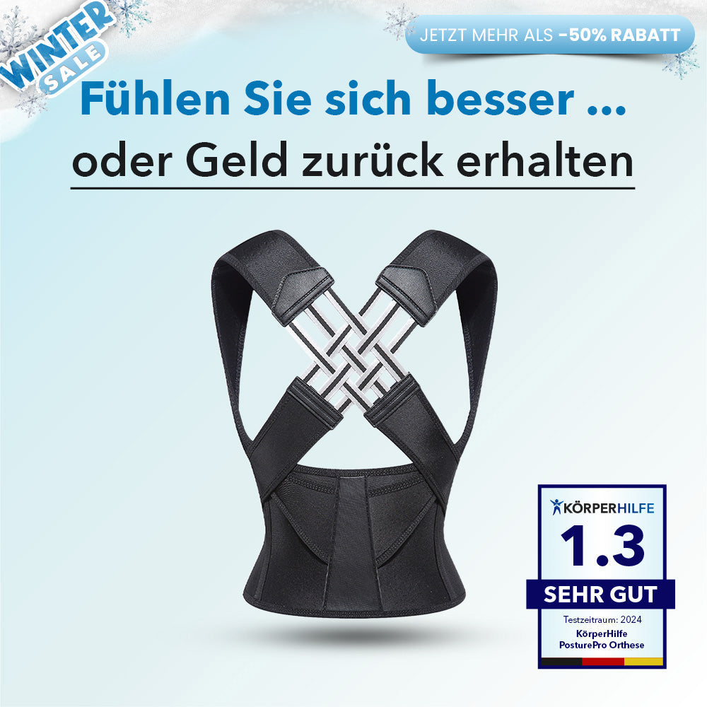 KörperHilfe® PosturaPro - Orthopädische Rücken- und Haltungsorthese für den Alltag