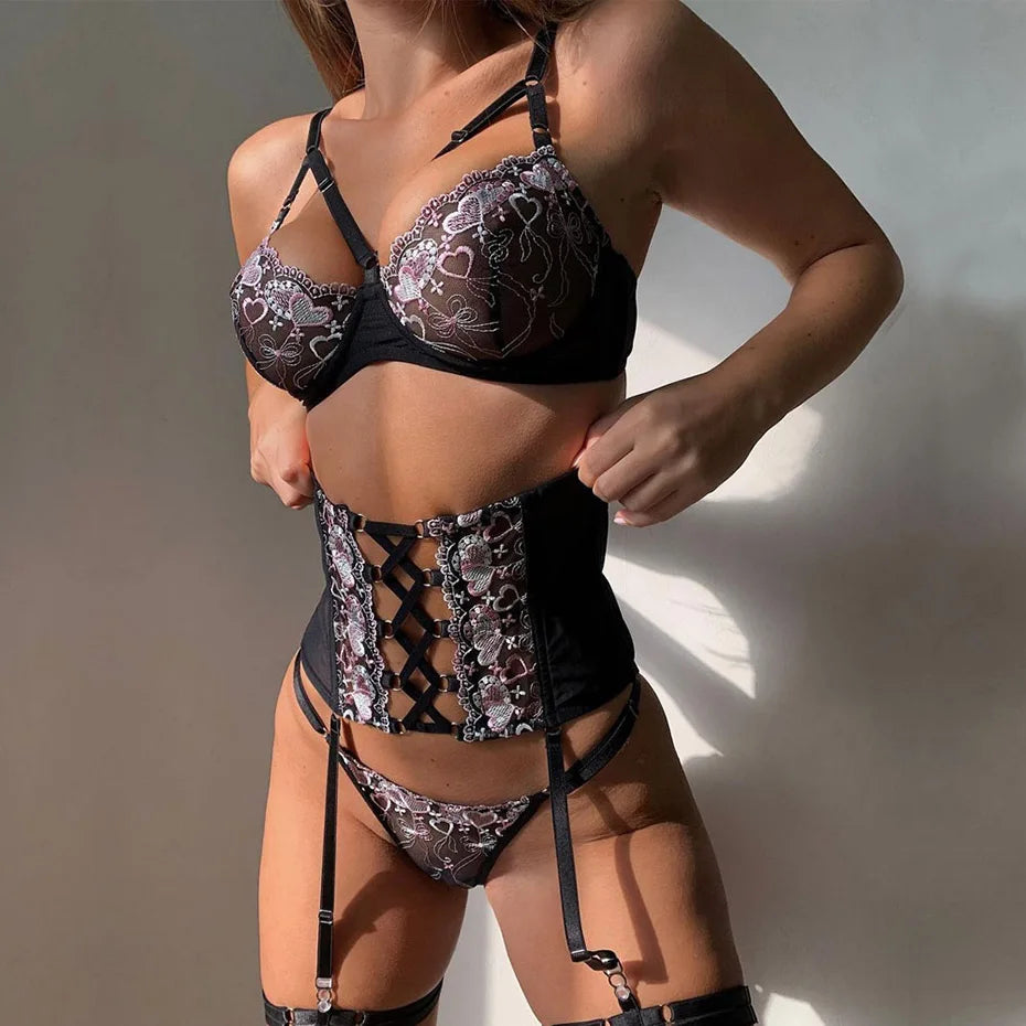 Layla | 3-Delige Franse Lingerie Set
