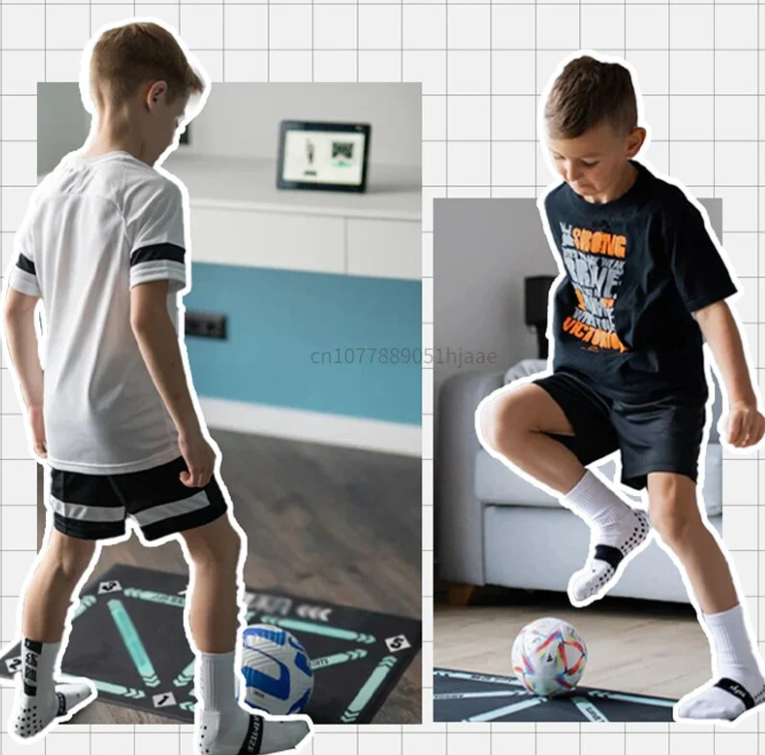 Junior fotballferdighetsmatte (Inkluderer treningsvideoer)