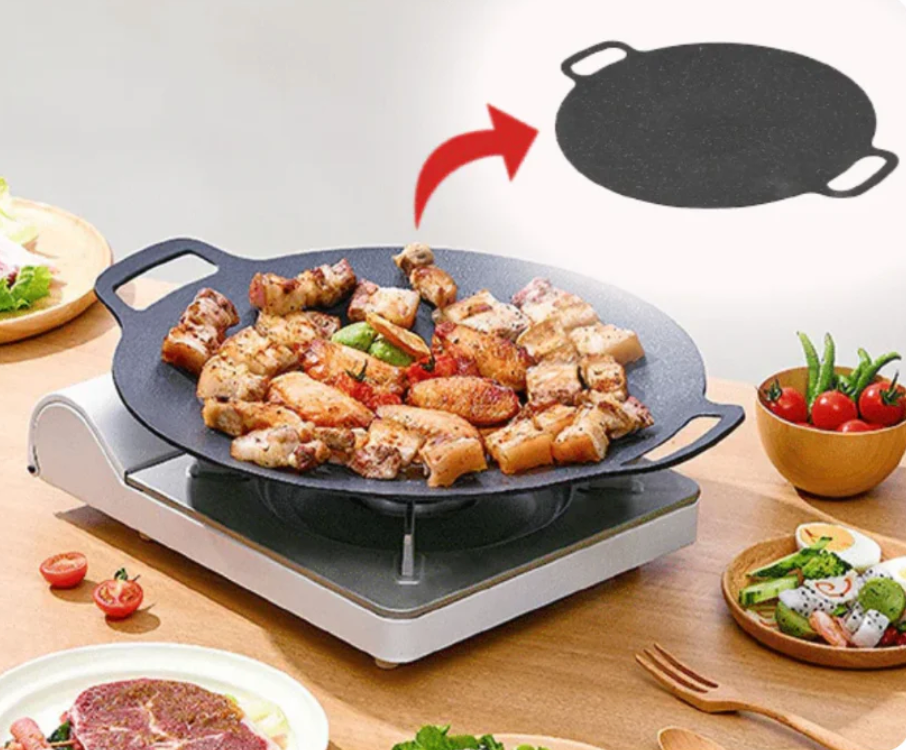 Premium non-stick panne med grillbunn I Siste kampanjedag!
