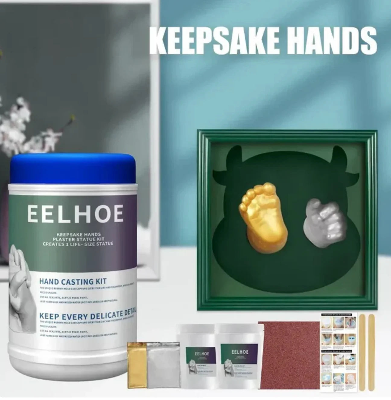 Fang minnene for alltid – 3D Avstøpningssett for Babyhånd, Familie og Kjæledyr