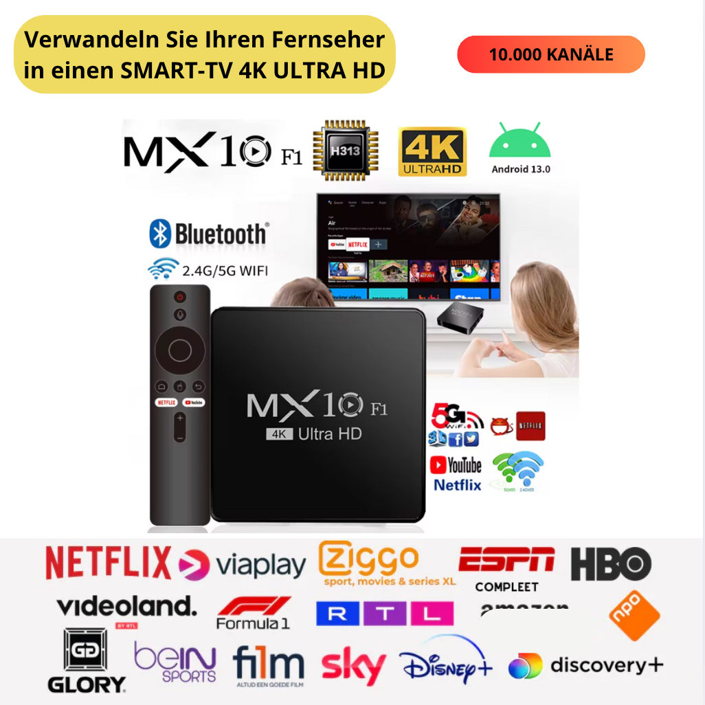 Ontdek het revolutionaire apparaat: Serie A, Champions League, films en tv-series in 4K voor altijd!