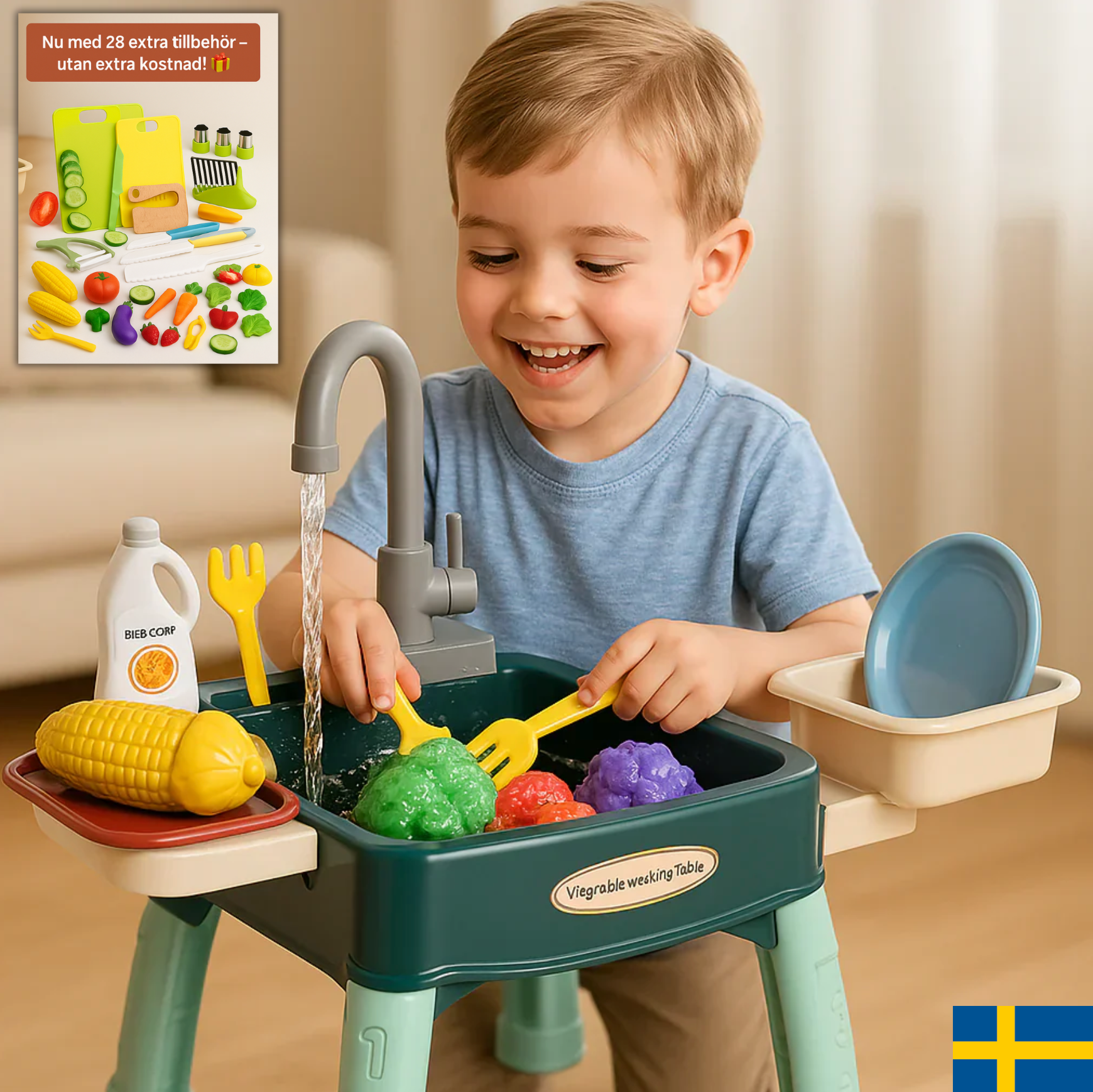 Lekkök med magisk kran - Stärker motorik, kreativitet och social förmåga!