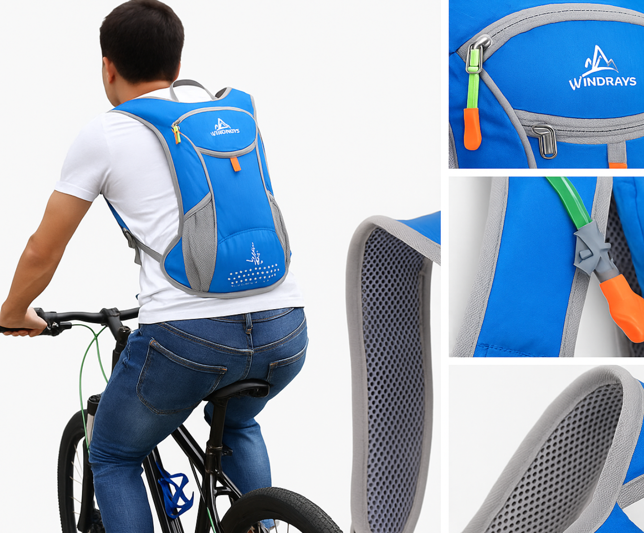 Vattentålig och multifunktionell ryggsäck