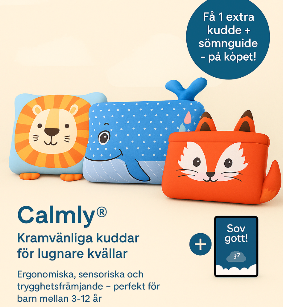 Calmly® – Den lugnande kudden som hjälper ditt barn att sova bättre
