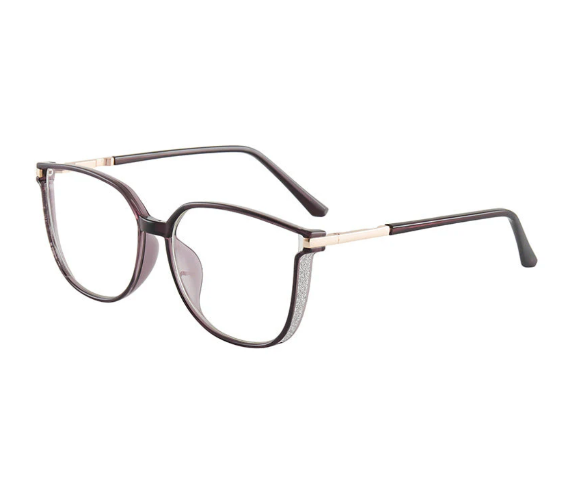 Damglasögon med stor ram – HD Anti-Blåljus