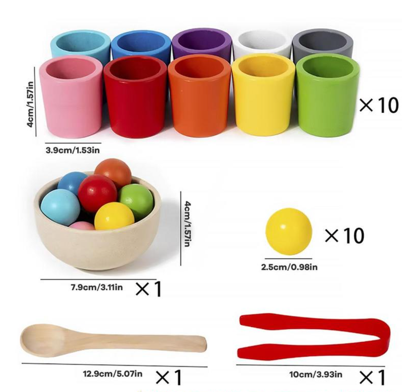 Montessori Träleksak – Färgglad Lek som Utvecklar Små Sinnens Stora Förmågor