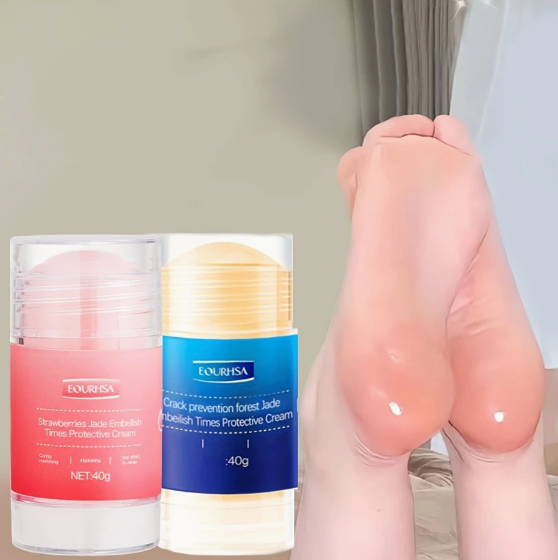 Intensiv vård för torra, spruckna hälar – med skyddande och närande formula