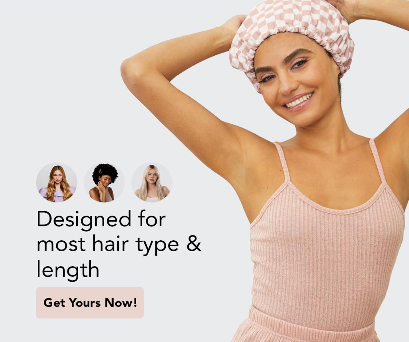 Återanvändbar Duschmössa för Kvinnor – Stor, Vattentät och Tvättbar