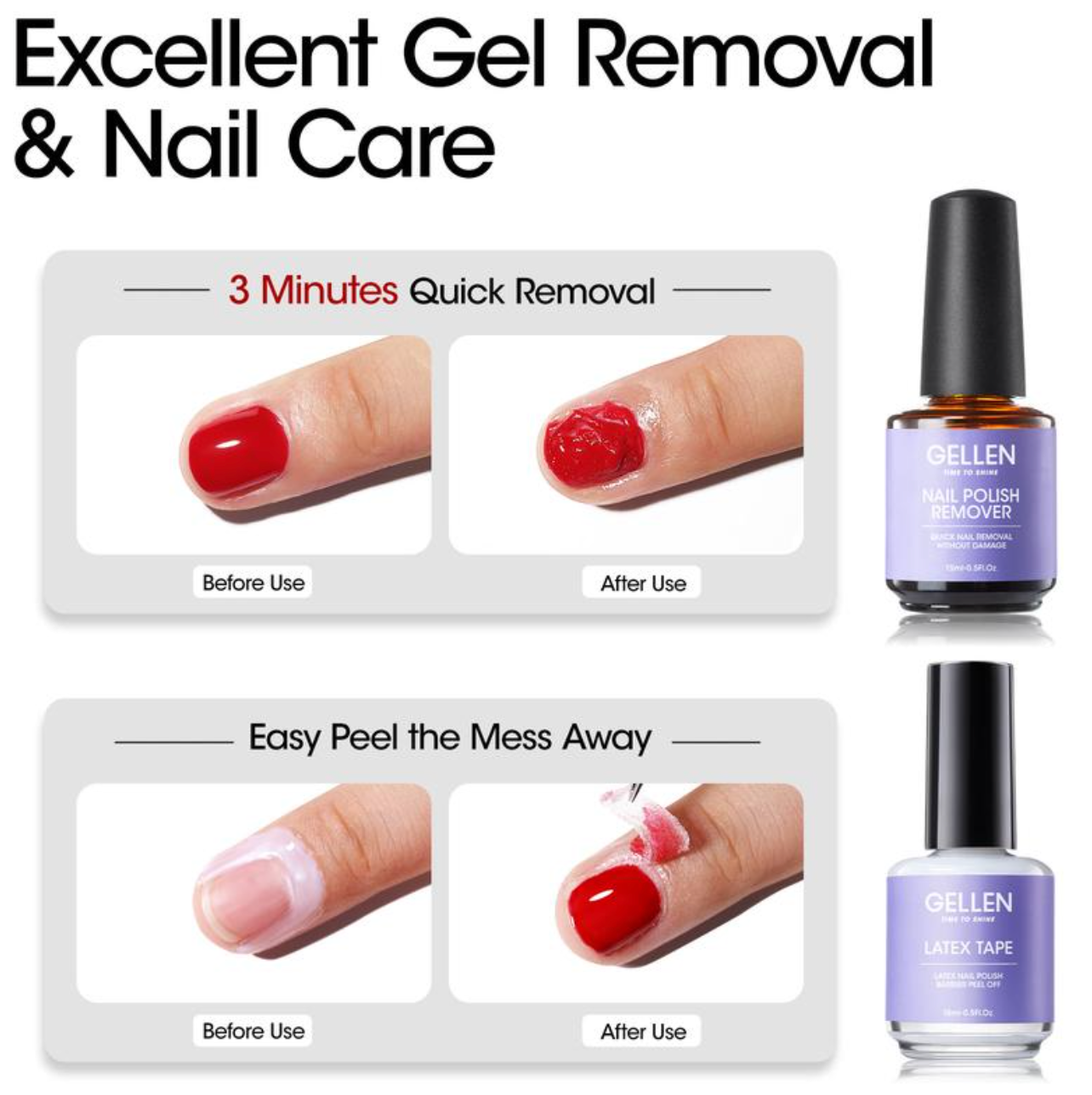 Gellen Gel Polish Remover Kit