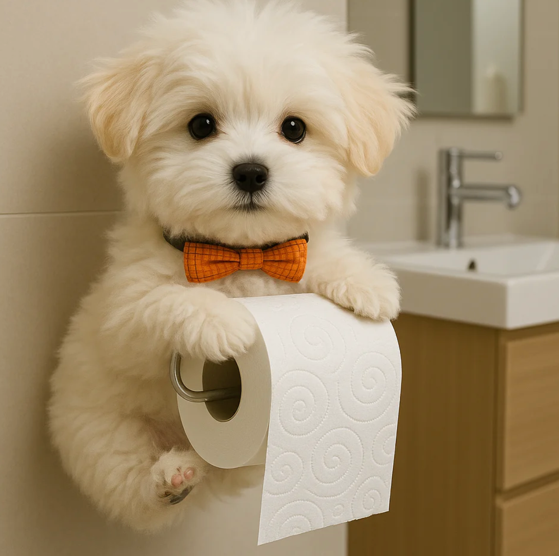 Toalettpappershållaren som får dig att le varje gång du går på toa🐾