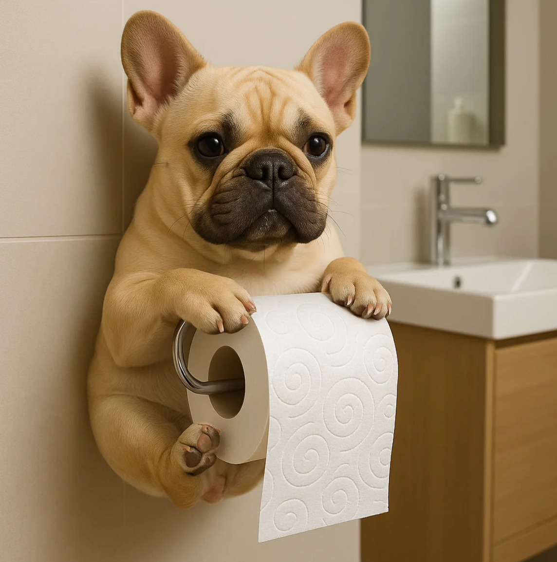 Toalettpappershållaren som får dig att le varje gång du går på toa🐾