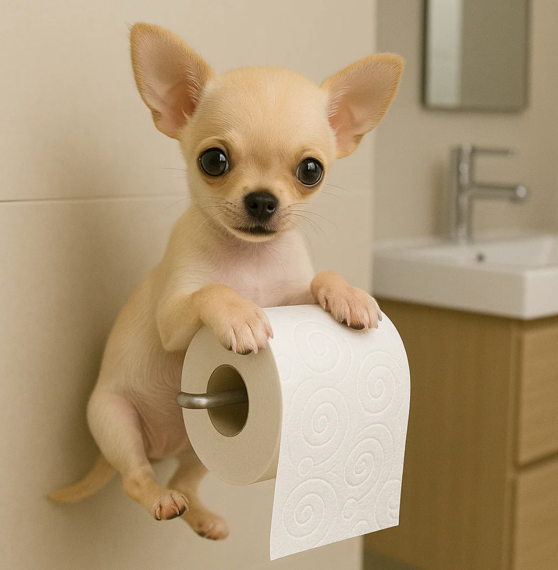 Toalettpappershållaren som får dig att le varje gång du går på toa🐾