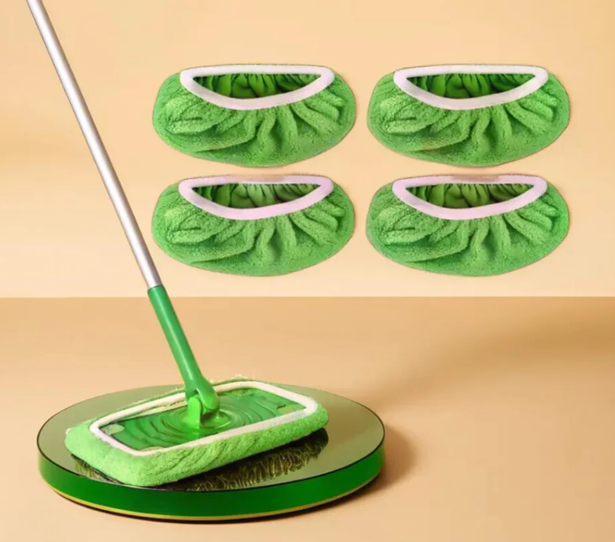 GreenSweep™  Återanvändbar mopp för Swiffer | 2+2 GRATIS (med mikrofiberborst)