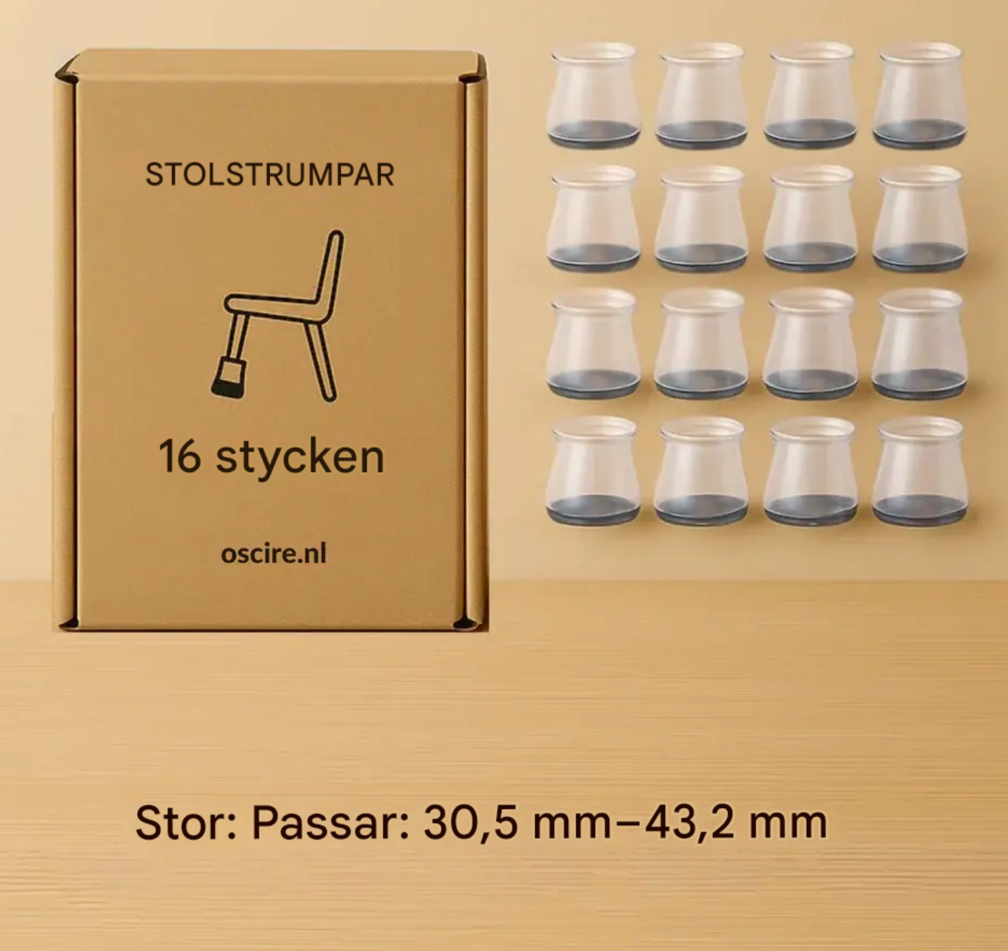 Slipp repor och skrammel för alltid – skydda dina golv med våra Stoelsockor!