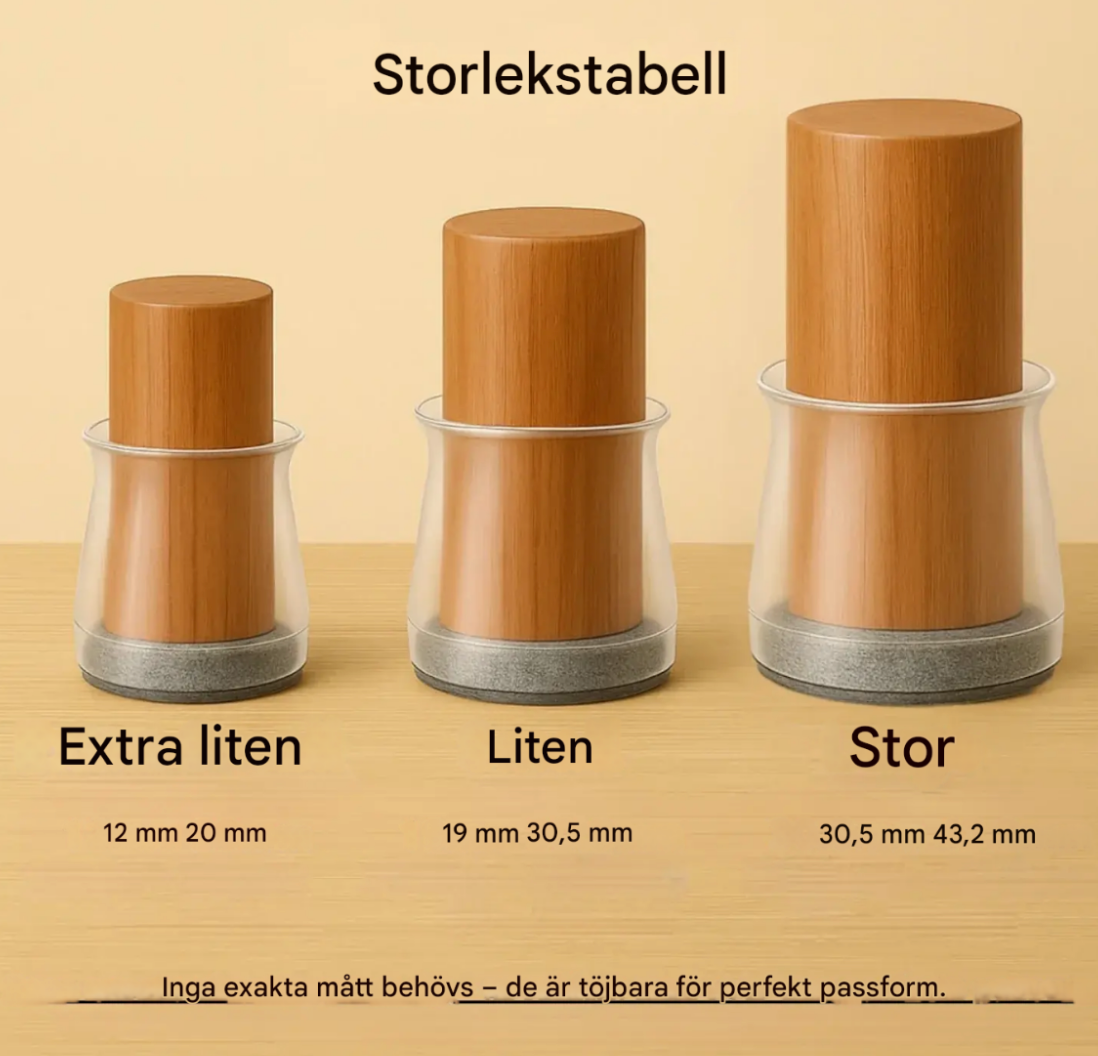 Slipp repor och skrammel för alltid – skydda dina golv med våra Stoelsockor!