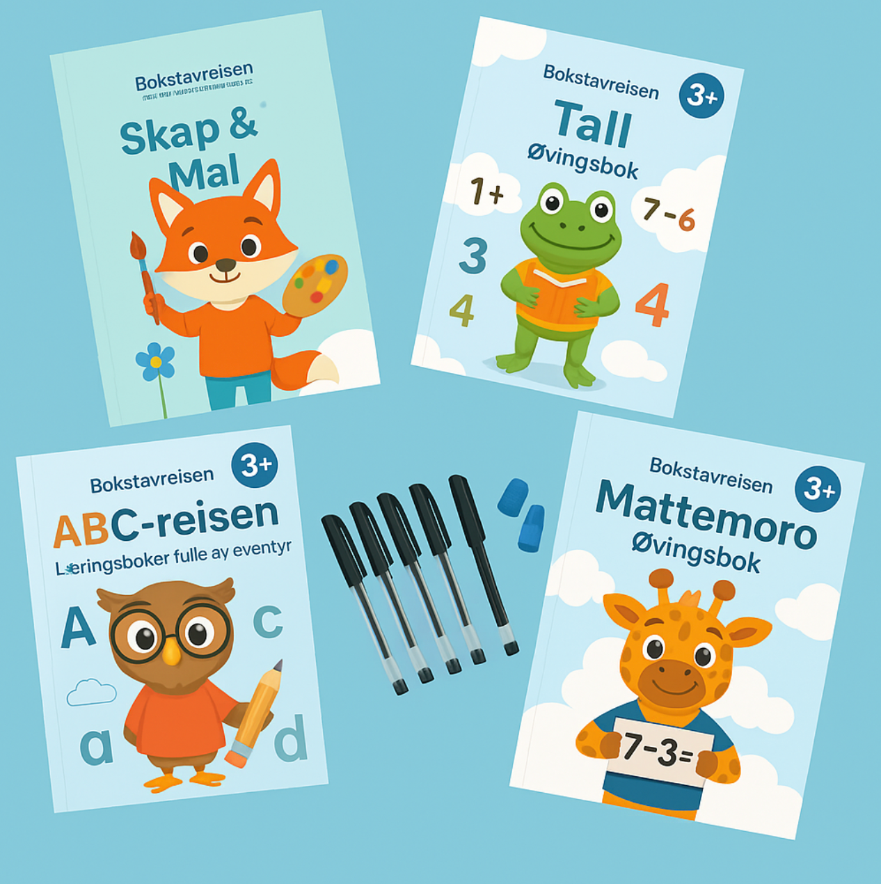 Bokstavsreisen – Læringsbøker med eventyr