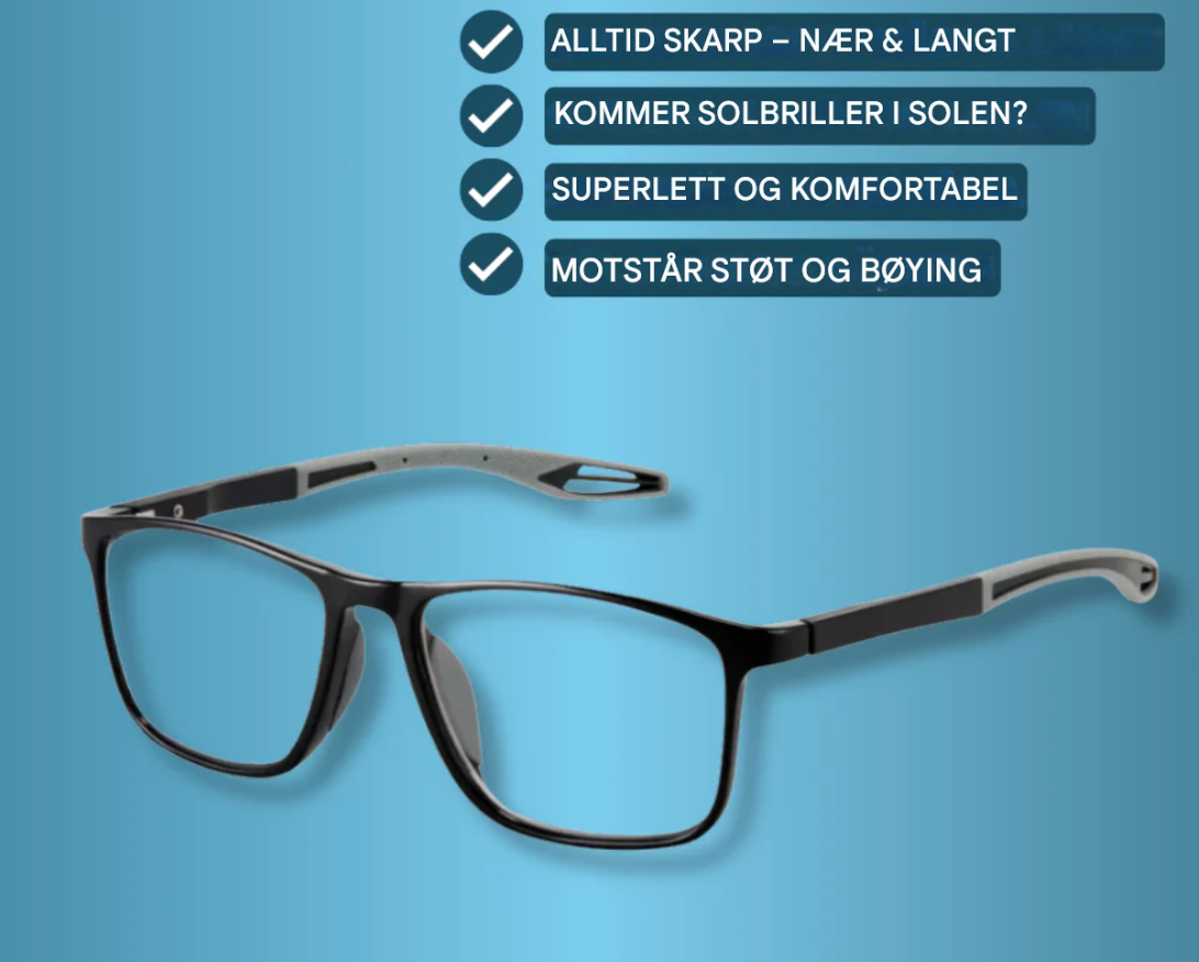 Bostila™ – Multifokusbriller med Lysjustering