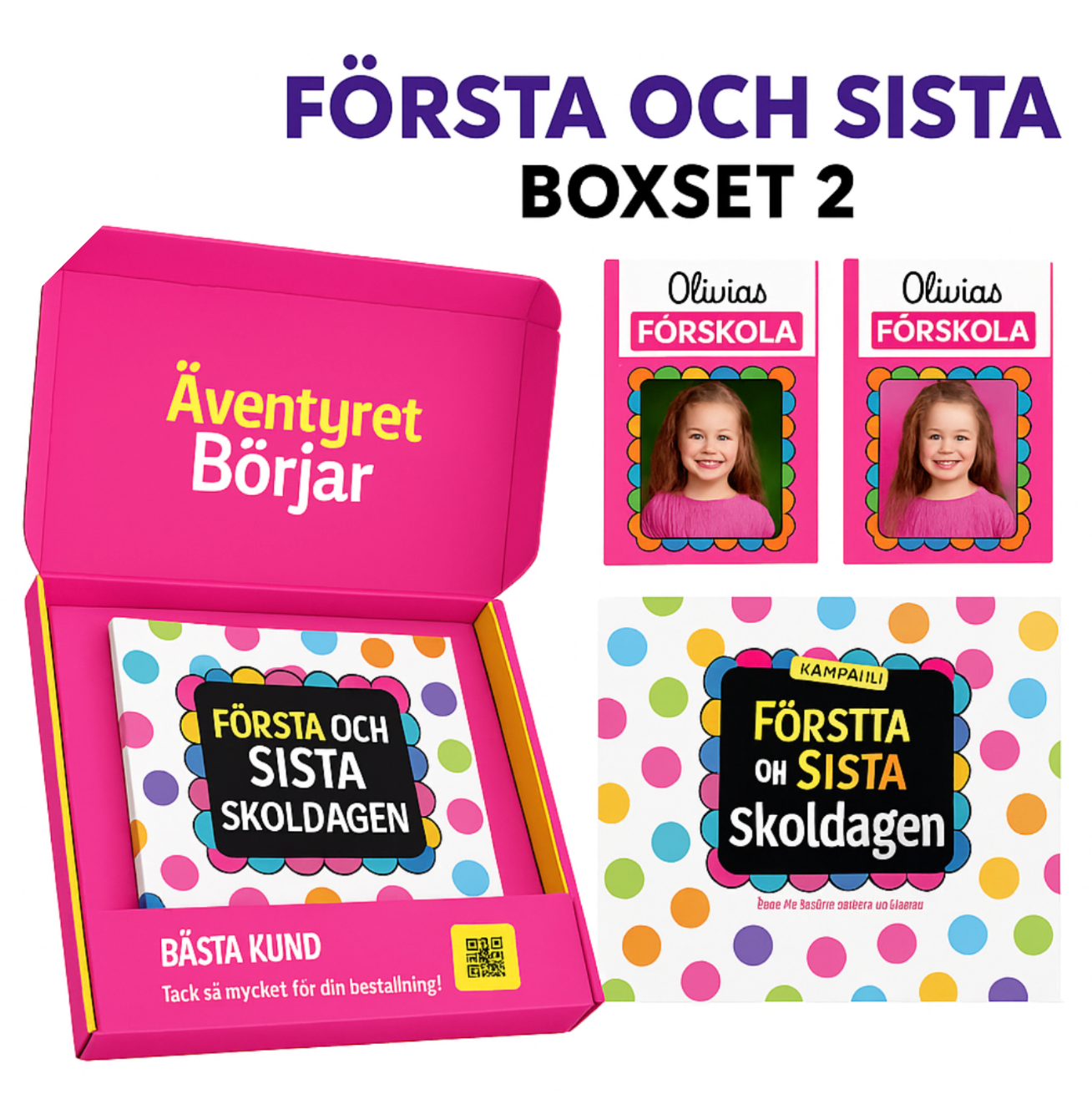 Från första skoldagen till examen – ditt barns historia i en bok