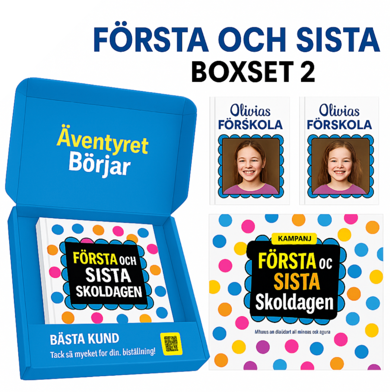 Från första skoldagen till examen – ditt barns historia i en bok