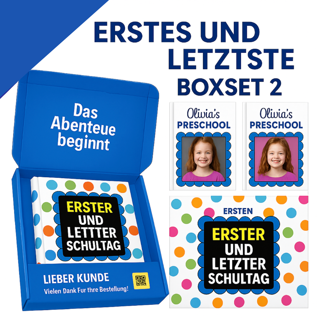 Vom ersten Schultag bis zum Abschluss – die Geschichte Ihres Kindes in einem Buch