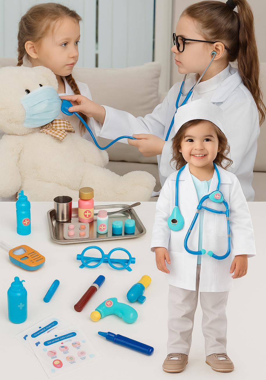 Ett doktorset som får ditt barn att känna sig som en riktig hjälte👩‍⚕️