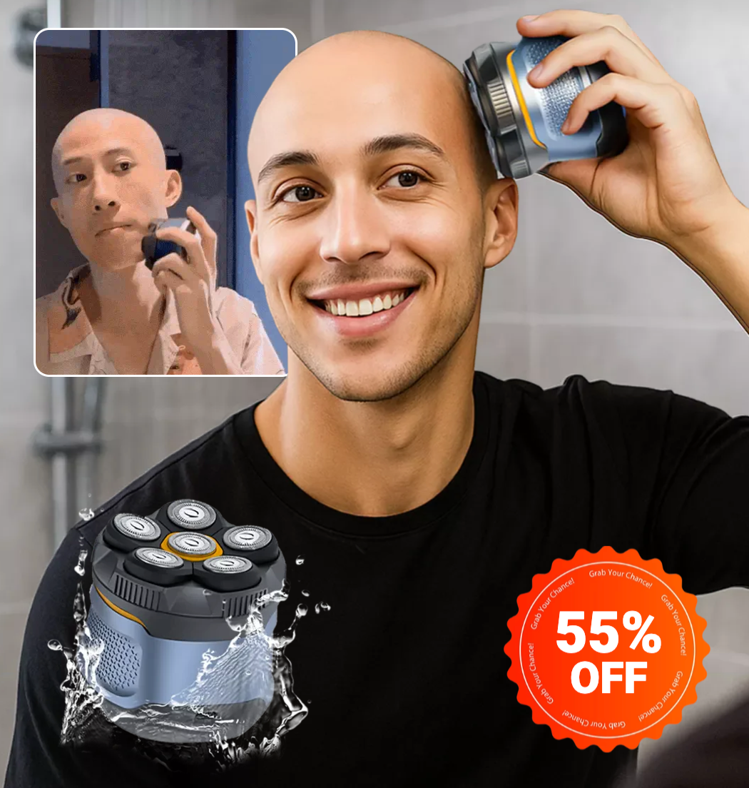 Wasserdichter 6-fach Rasierer für den Kopf – Maximale Präzision, Ultimativer Komfort