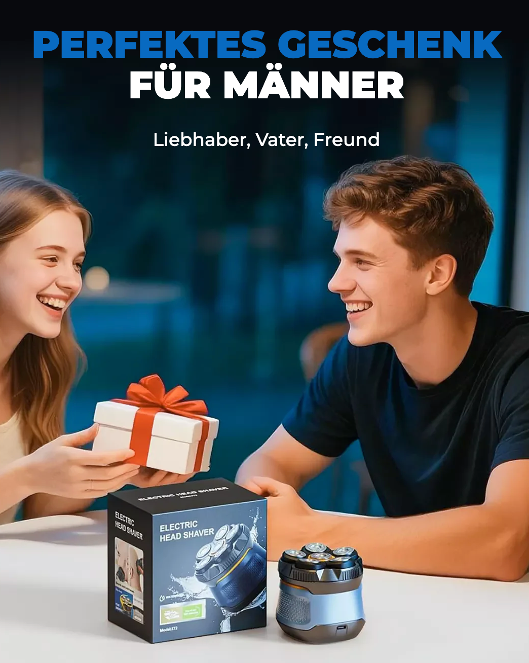 Wasserdichter 6-fach Rasierer für den Kopf – Maximale Präzision, Ultimativer Komfort