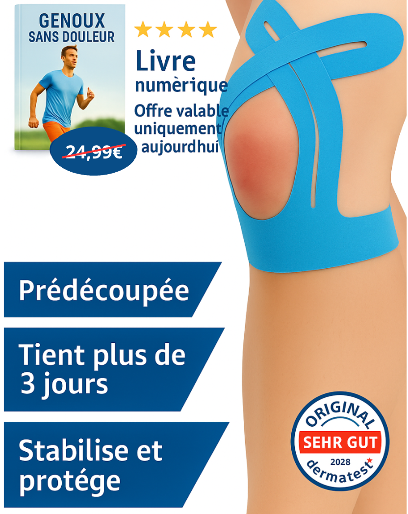 TAPEX™ Bande de genou pour une stabilité maximale et un soulagement naturel du gonflement